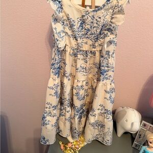 Blue and White Kids Dress